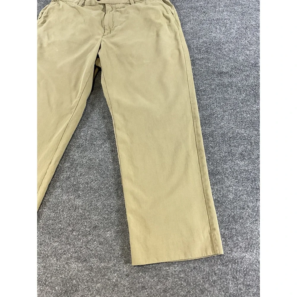 Tommy Bahama Pants Mens 36x28 Khaki Tan Flat Front Casual Dress Lightweight Rela